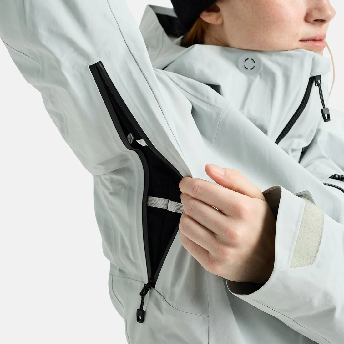 BURTON [ak] Women's Gore-Tex 2L Upshift Jacket 2026 - Gray Cloud - Image 5