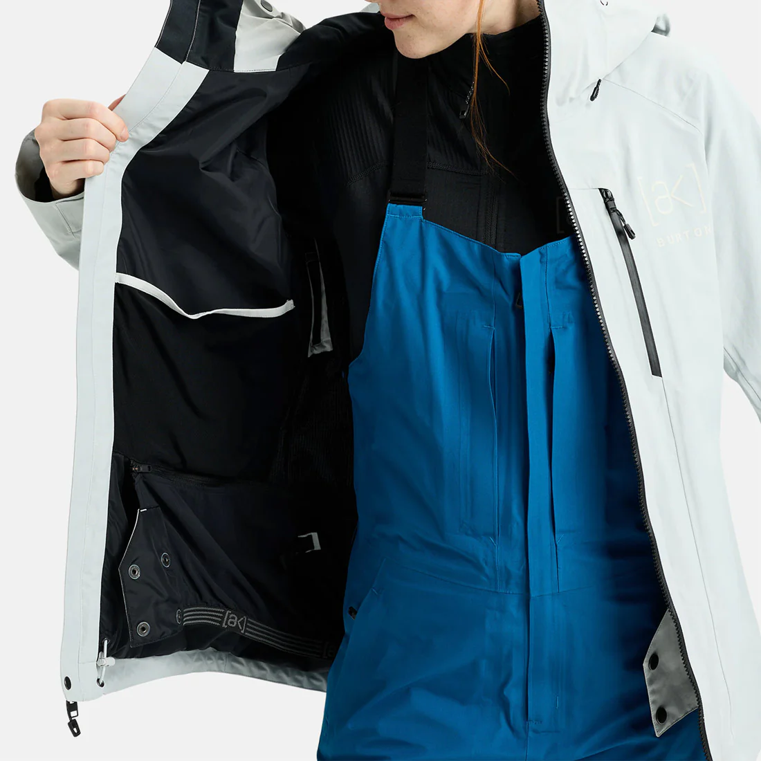 BURTON [ak] Women's Gore-Tex 2L Upshift Jacket 2026 - Gray Cloud - Image 6