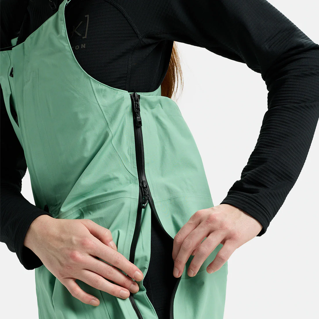 BURTON [ak] Women's Gore-Tex 3L Kimmy Bib Pant 2026 - Soft Sage - Image 4