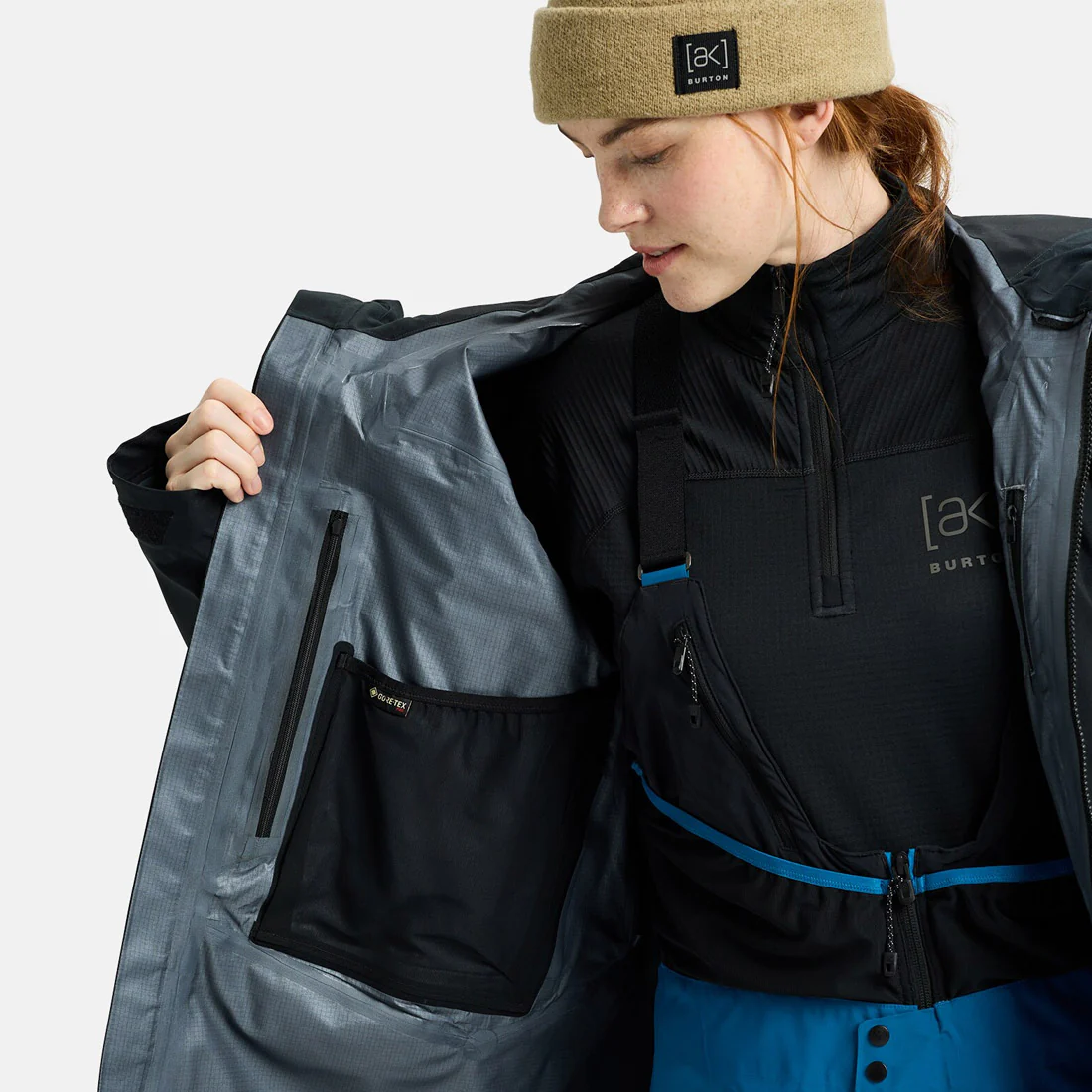 BURTON [ak] Women's Gore-Tex Pro 3L Acamar Jacket 2026 - True Black - Image 7