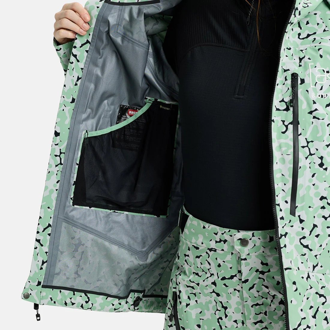 BURTON [ak] Women's Gore-Tex C-Knit 3L Tuvak Jacket 2026 - Sage Dot Camo - Image 7