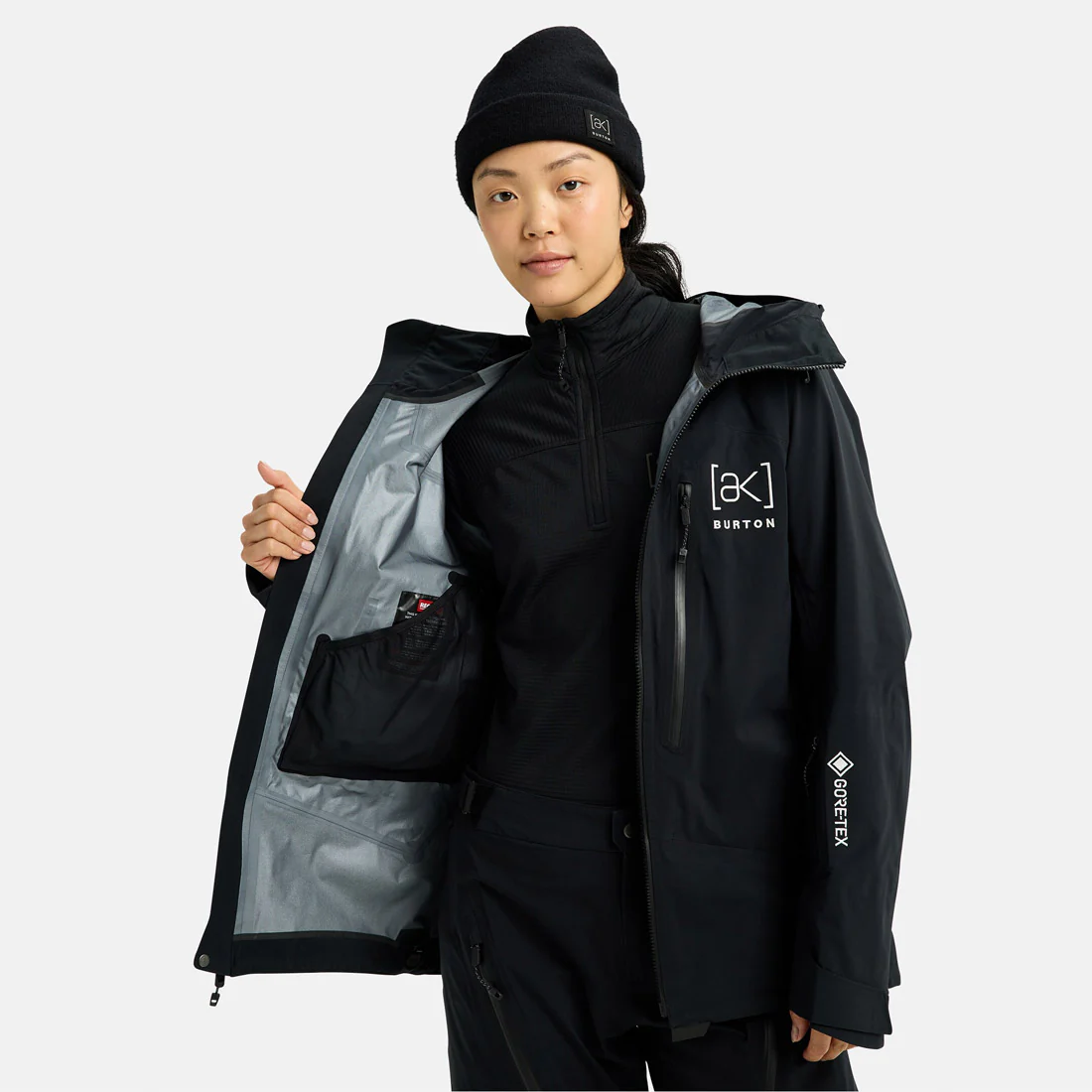 BURTON [ak] Women's Gore-Tex C-Knit 3L Tuvak Jacket 2026 - True Black - Image 7
