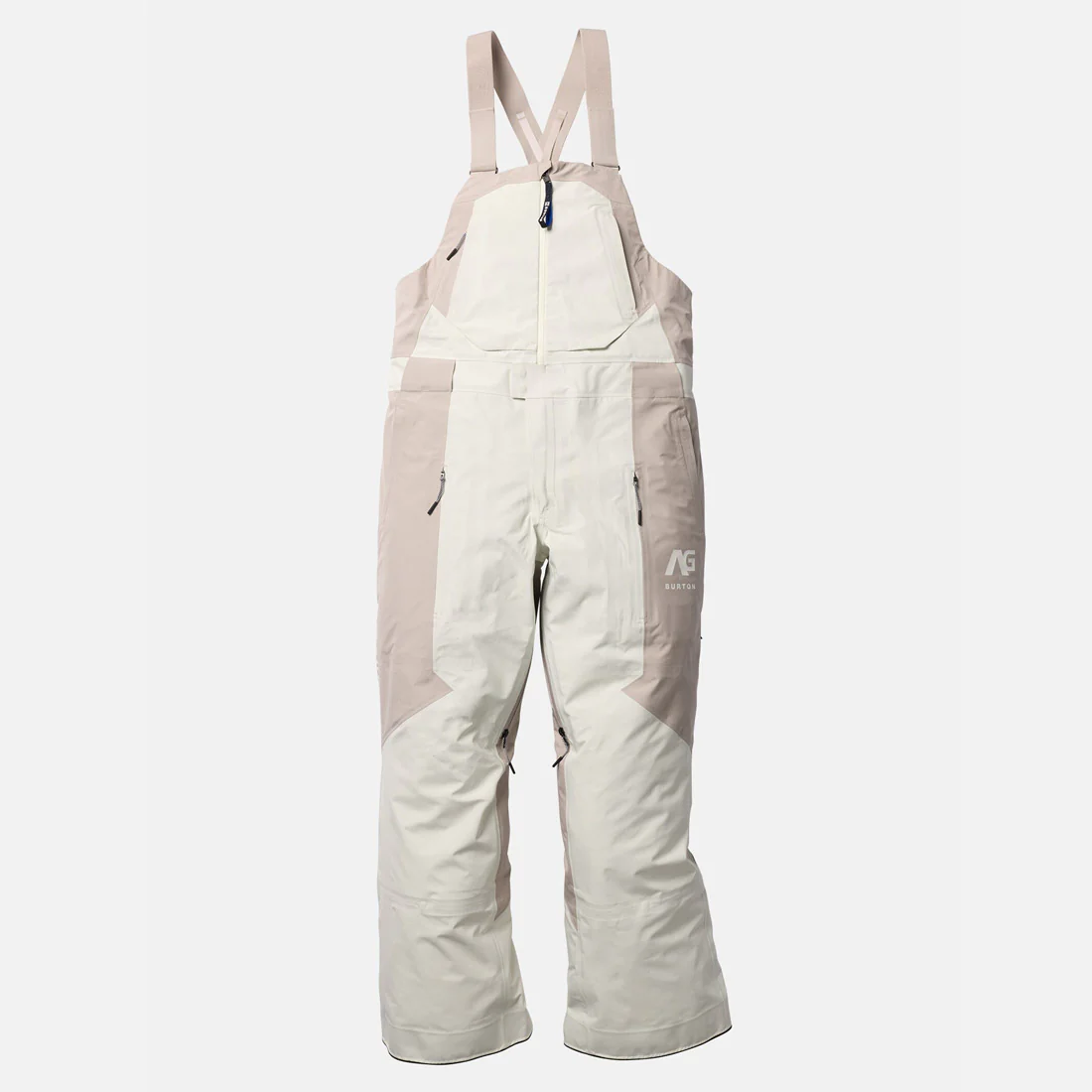 BURTON Analog AG Gore-Tex 3L Hardpack Bib Pant 2026 - Bone White/Stone Grey - Image 8