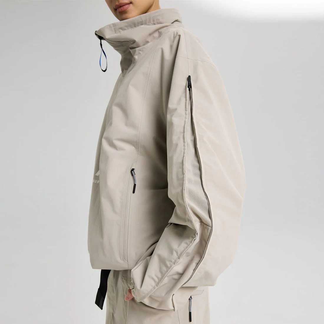 BURTON Analog AG Offspin Anorak Jacket 2026 - Stone Grey - Image 4