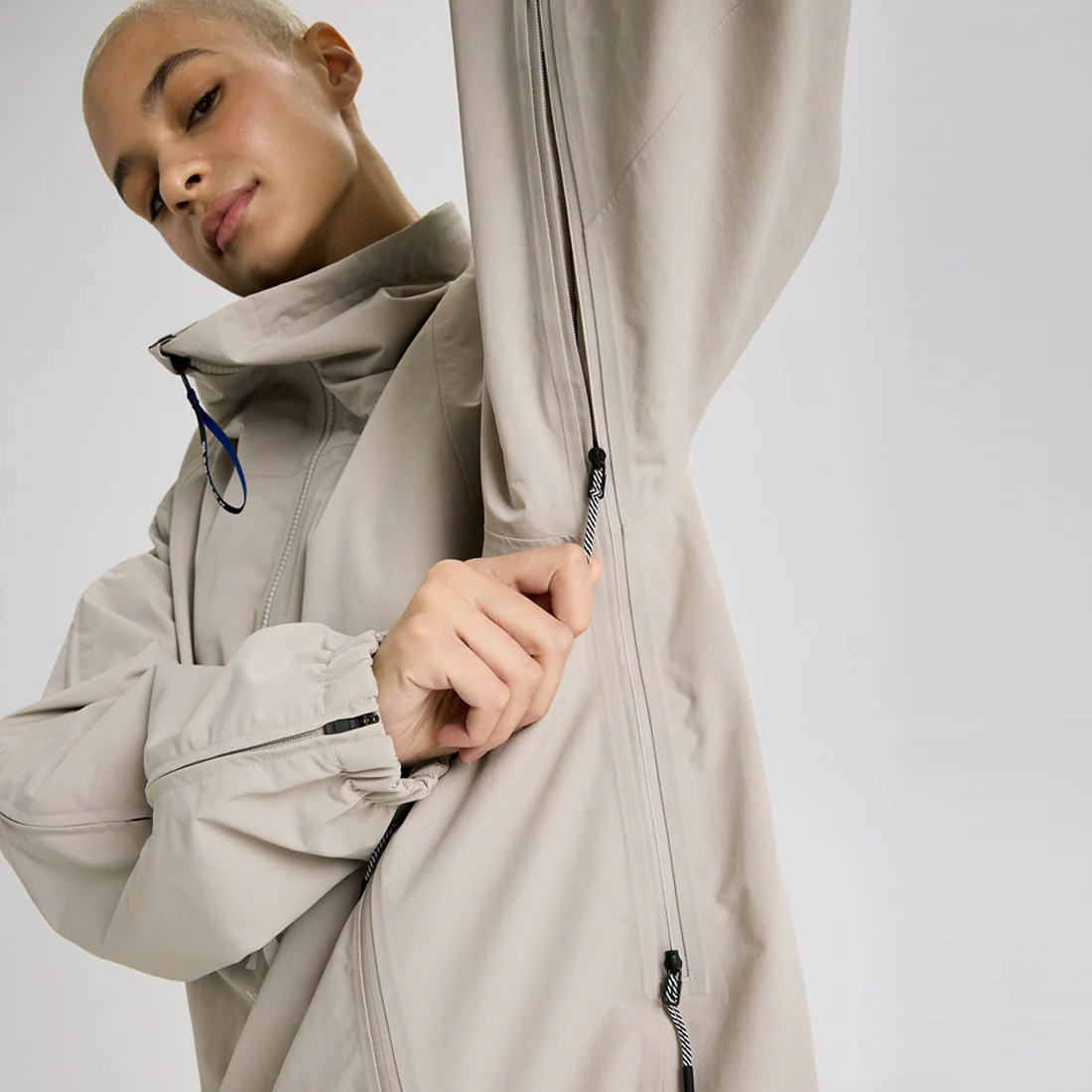 BURTON Analog AG Offspin Anorak Jacket 2026 - Stone Grey - Image 5
