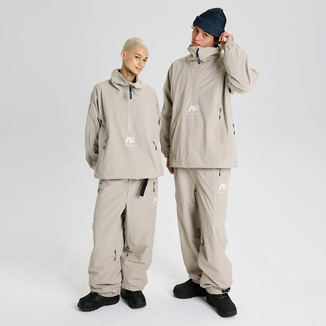 BURTON Analog AG Offspin Anorak Jacket 2026 - Stone Grey - Image 9