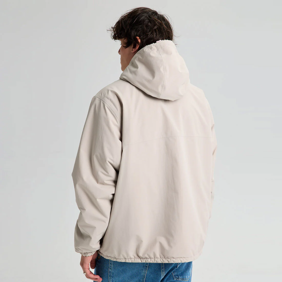 BURTON Analog AG Speakout Crewneck Jacket 2026 - Stone Grey/Plush Pink - Image 5