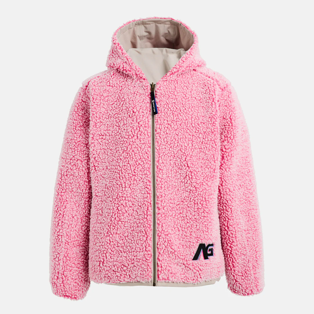 BURTON Analog AG Speakout Crewneck Jacket 2026 - Stone Grey/Plush Pink - Image 8