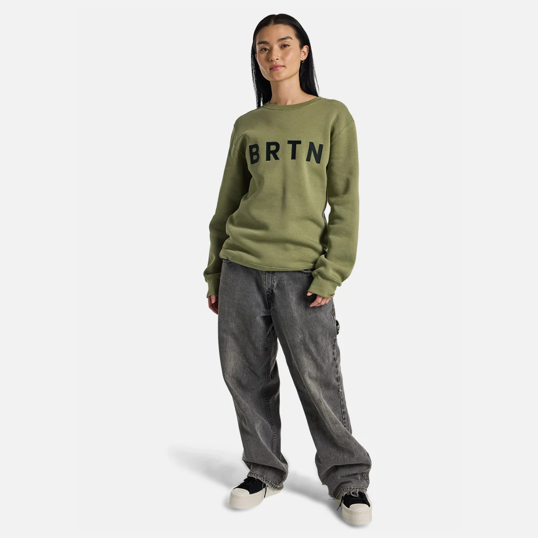 BURTON BRTN Crew - Forest Moss - Image 3