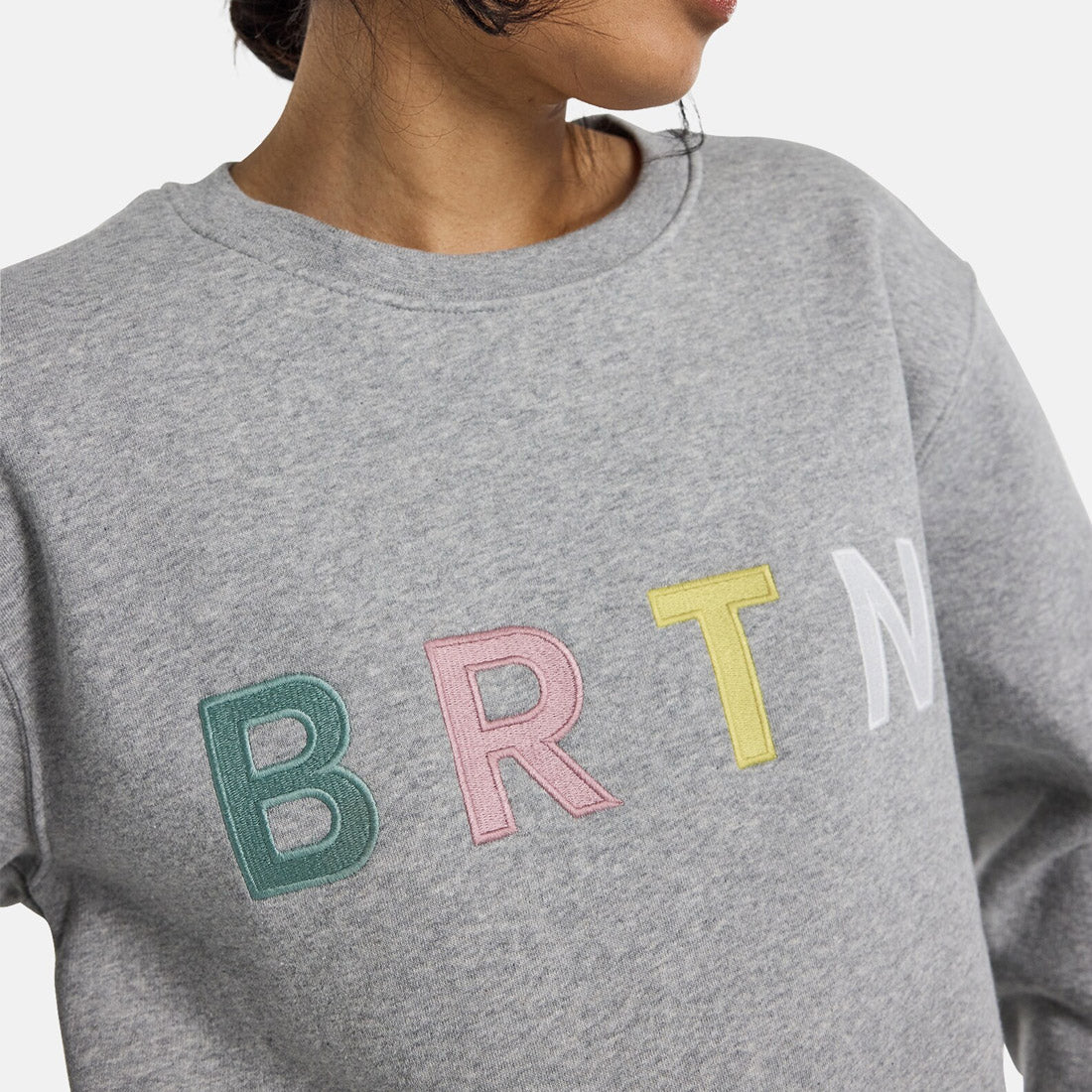 BURTON BRTN Crew - Gray Heather Multi - Image 4