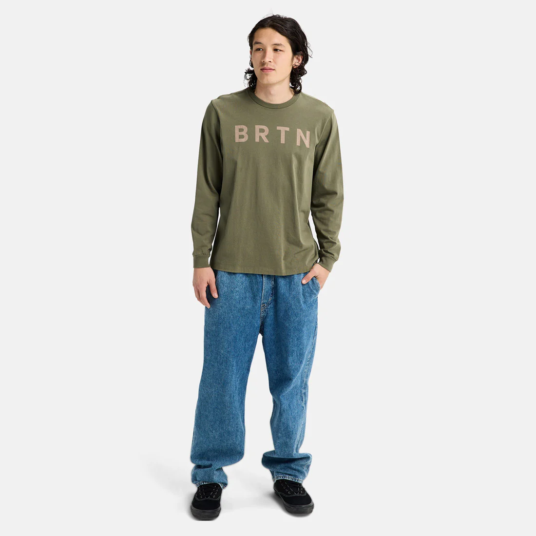 BURTON BRTN Long Sleeve Tee - Forest Moss - Image 5