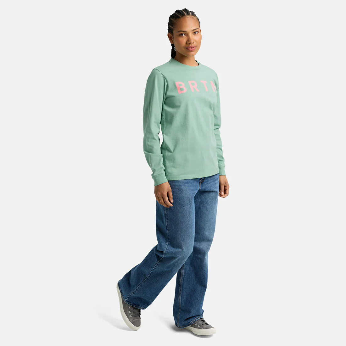 BURTON BRTN Long Sleeve Tee - Soft Sage - Image 6