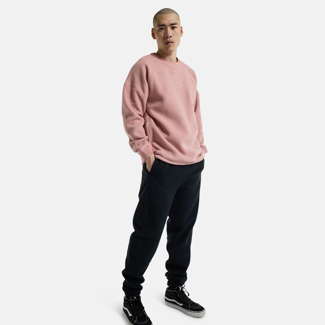 BURTON Cinder Fleece Crew - Powder Blush - Image 3