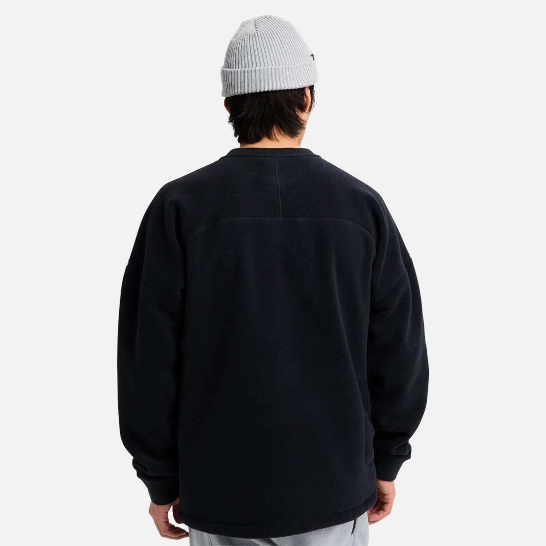BURTON Cinder Fleece Crew - True Black - Image 3