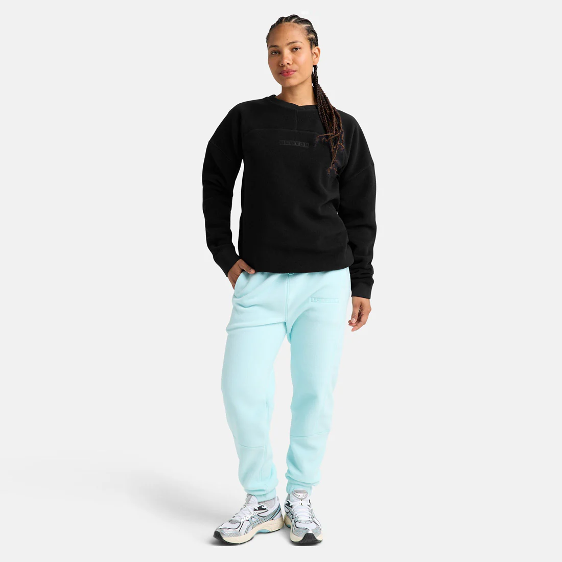 BURTON Cinder Fleece Crew - True Black - Image 5