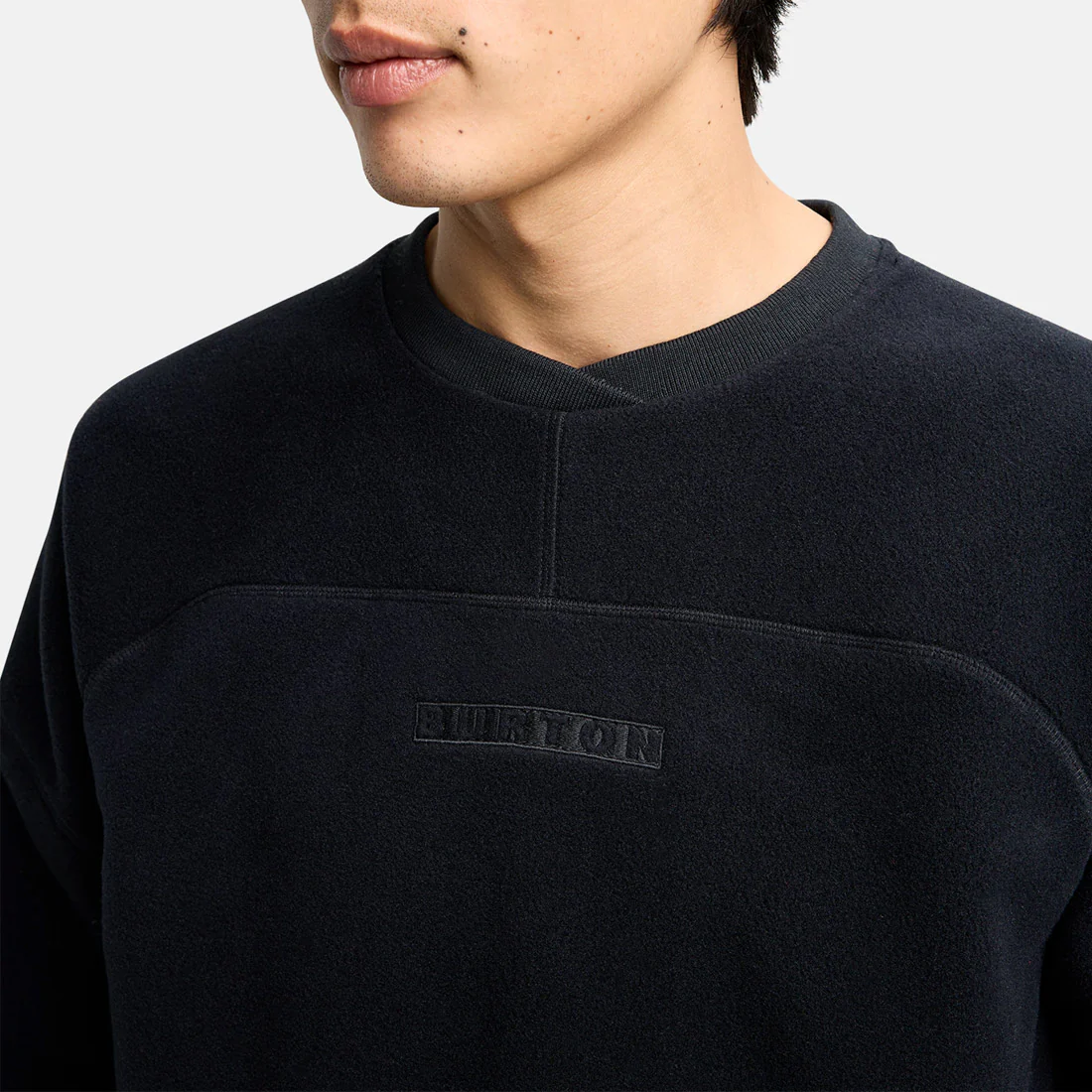 BURTON Cinder Fleece Crew - True Black - Image 6
