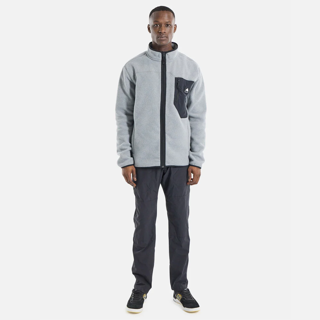 BURTON Cinder Fleece Full Zip - Gray Heather - Image 4