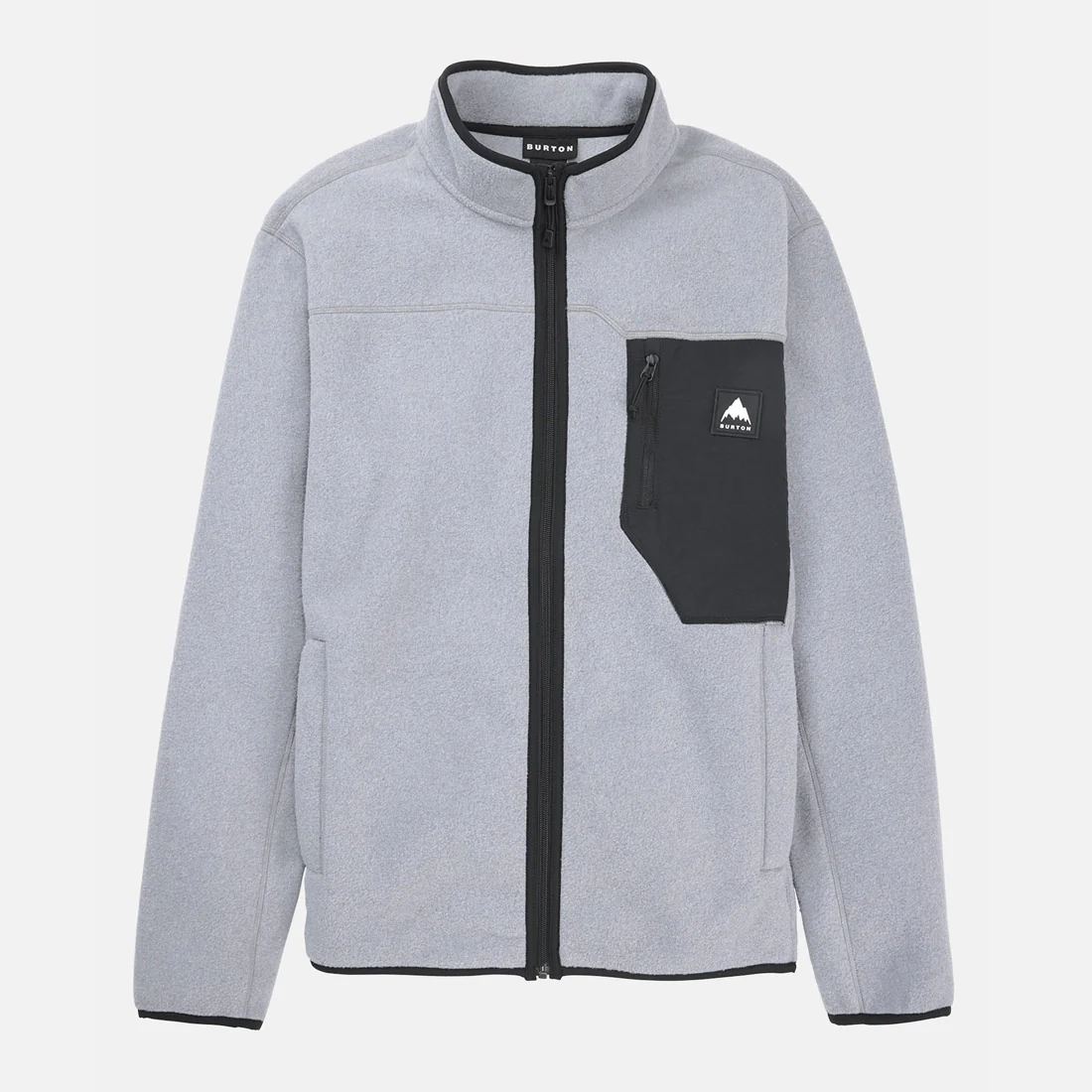 BURTON Cinder Fleece Full Zip - Gray Heather - Image 5