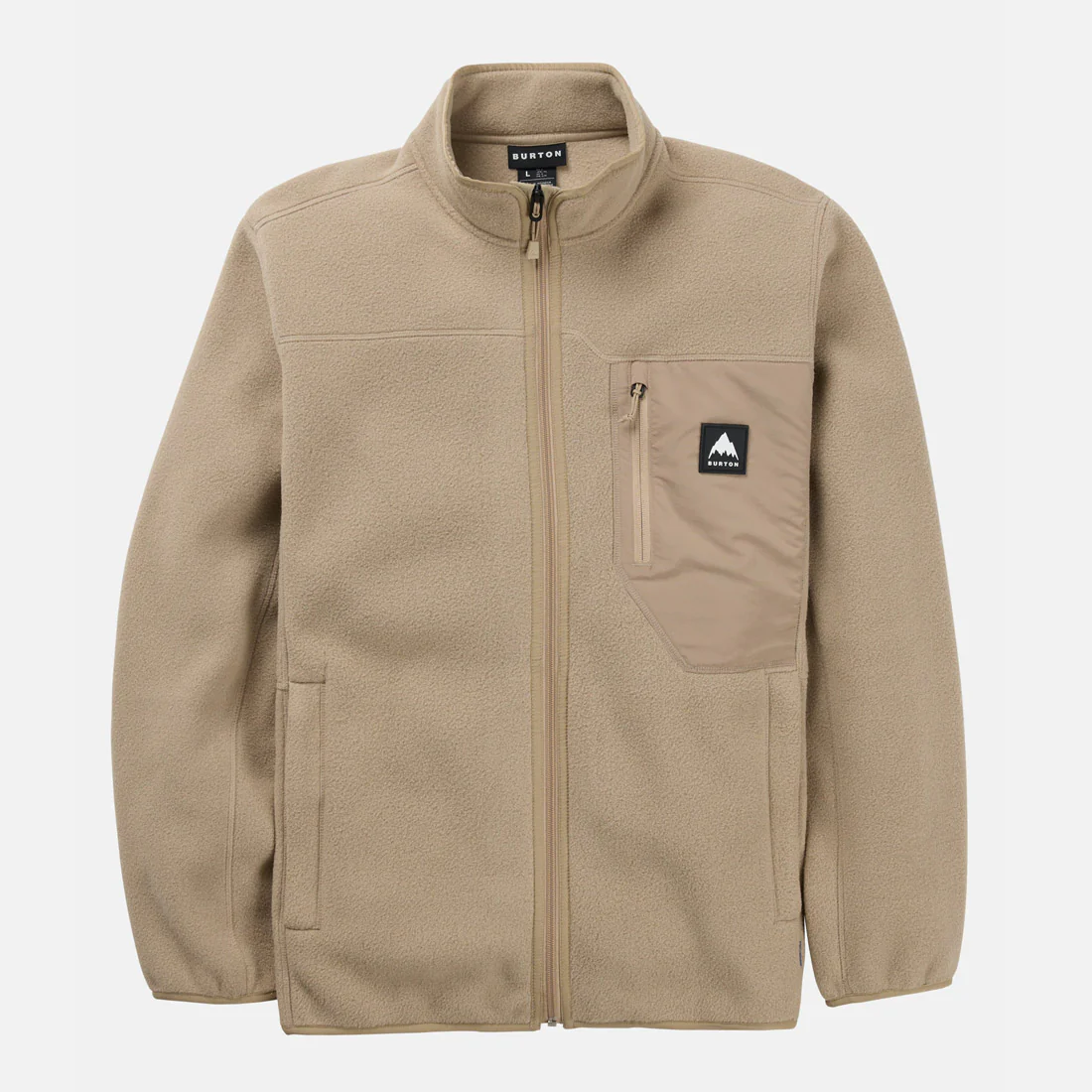 BURTON Cinder Fleece Full Zip - Summit Taupe - Image 4