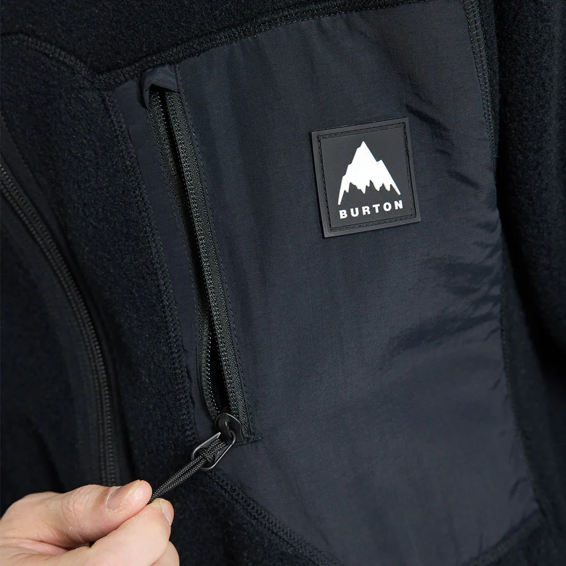 BURTON Cinder Fleece Full Zip - True Black - Image 3