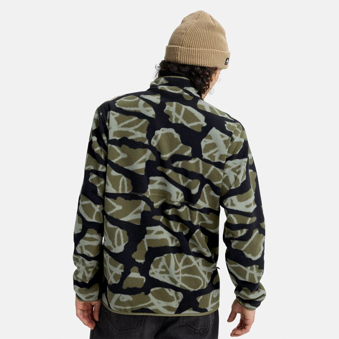 BURTON Cinder Fleece Pullover - Graffiti Camo - Image 2