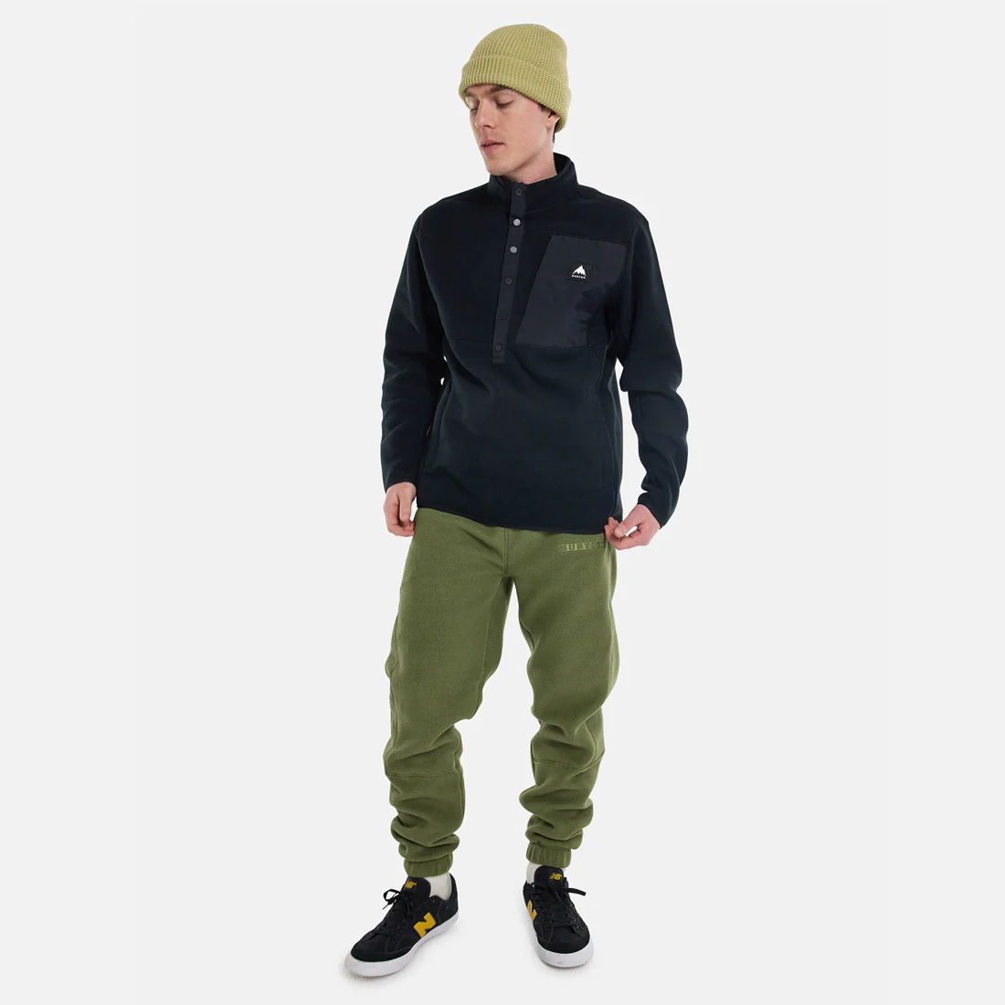 BURTON Cinder Fleece Pullover - True Black - Image 2