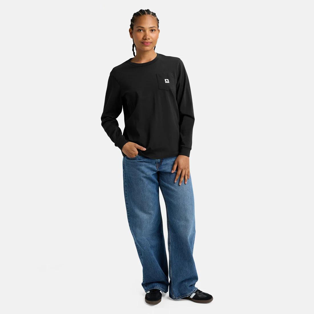 BURTON Colfax Long Sleeve Tee - True Black - Image 6