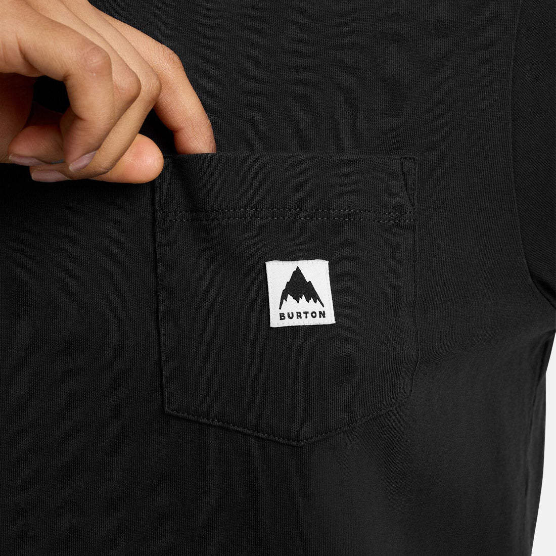 BURTON Colfax Long Sleeve Tee - True Black - Image 7