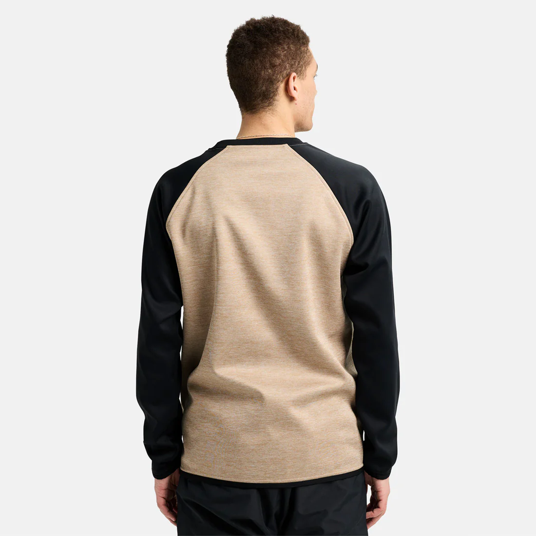 BURTON Crown Weatherproof Crew - Summit Taupe Heather/True Black - Image 2