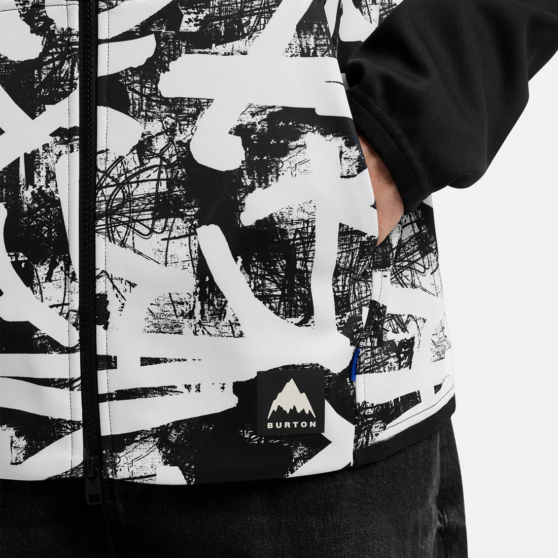 BURTON Crown Weatherproof Full Zip Hood - City Streets/True Black - Image 3