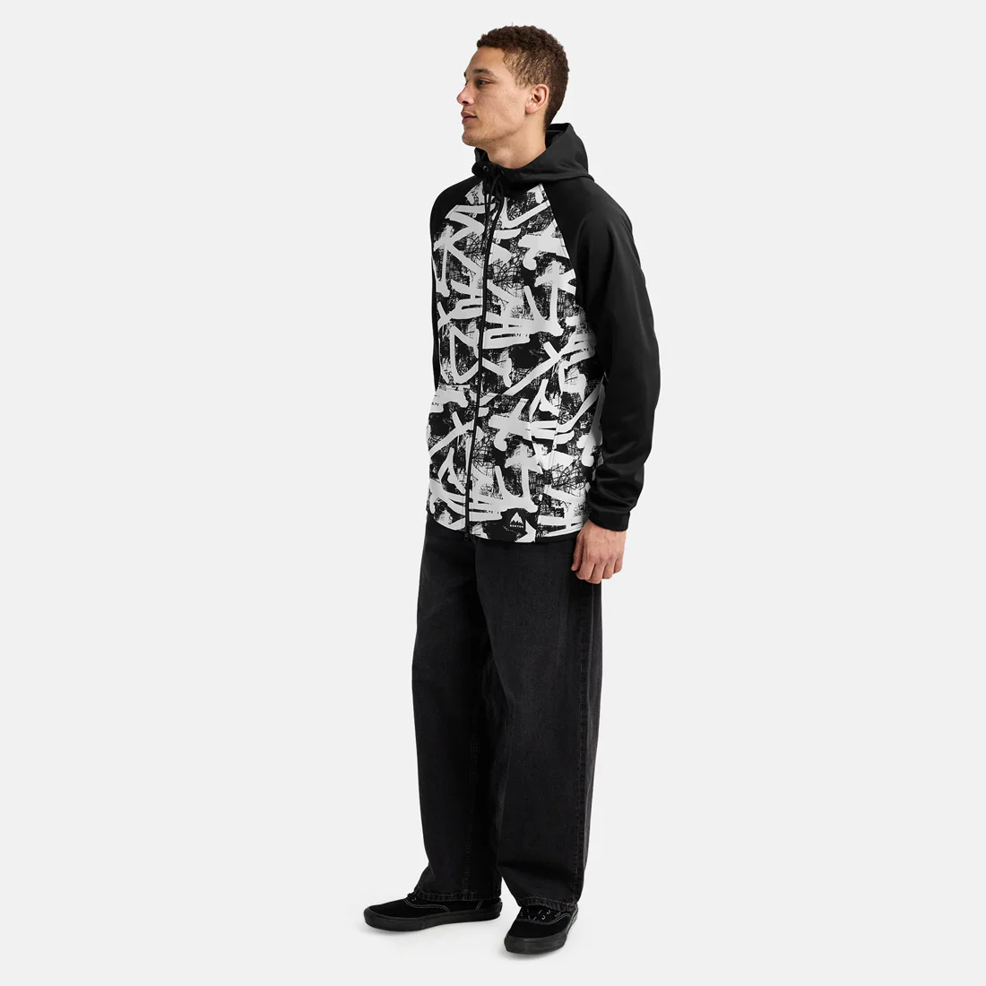 BURTON Crown Weatherproof Full Zip Hood - City Streets/True Black - Image 4