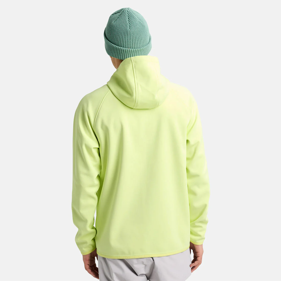 BURTON Crown Weatherproof Full Zip Hood - Glow Yellow Green - Image 2