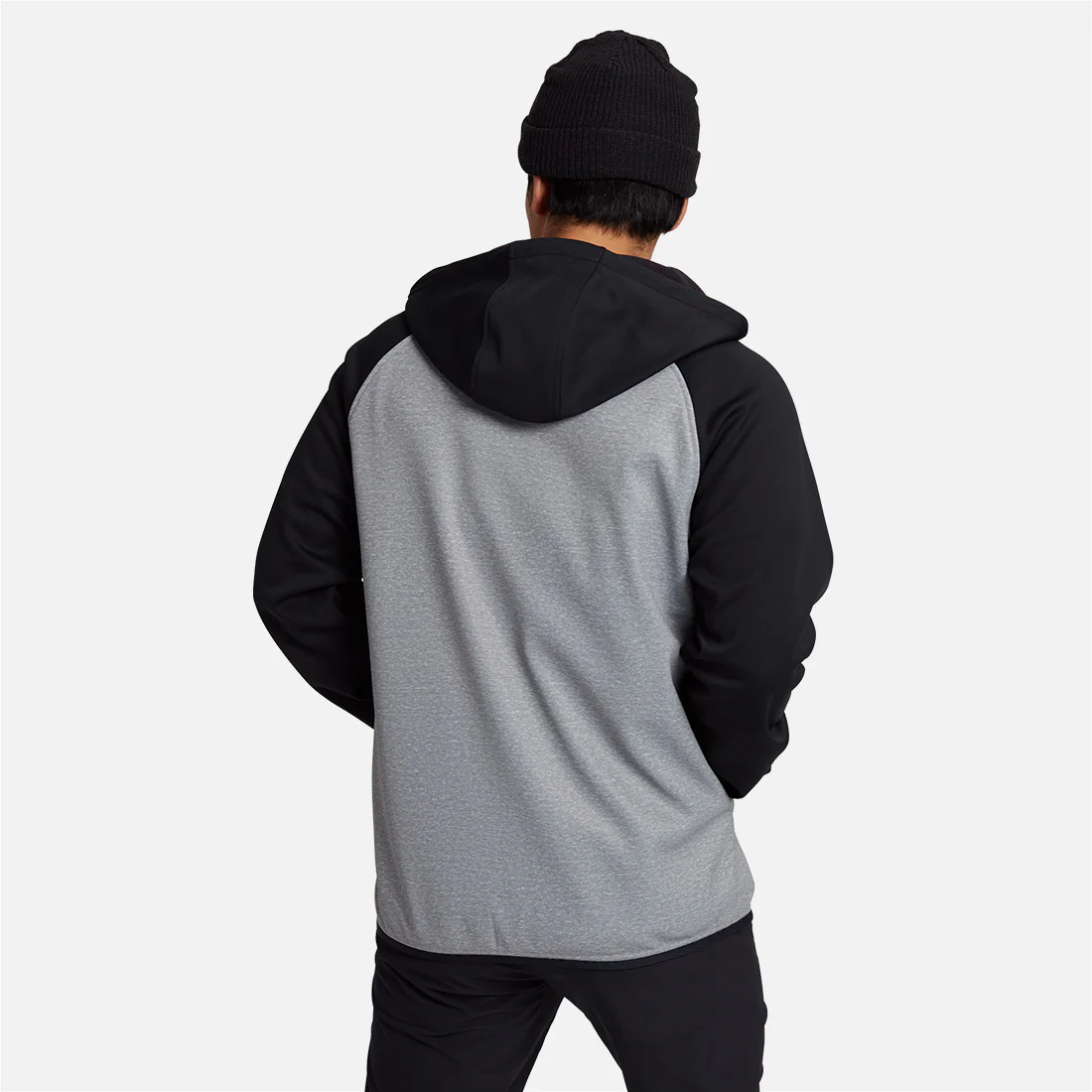 BURTON Crown Weatherproof Full Zip Hood - Gray Heather/True Black - Image 4