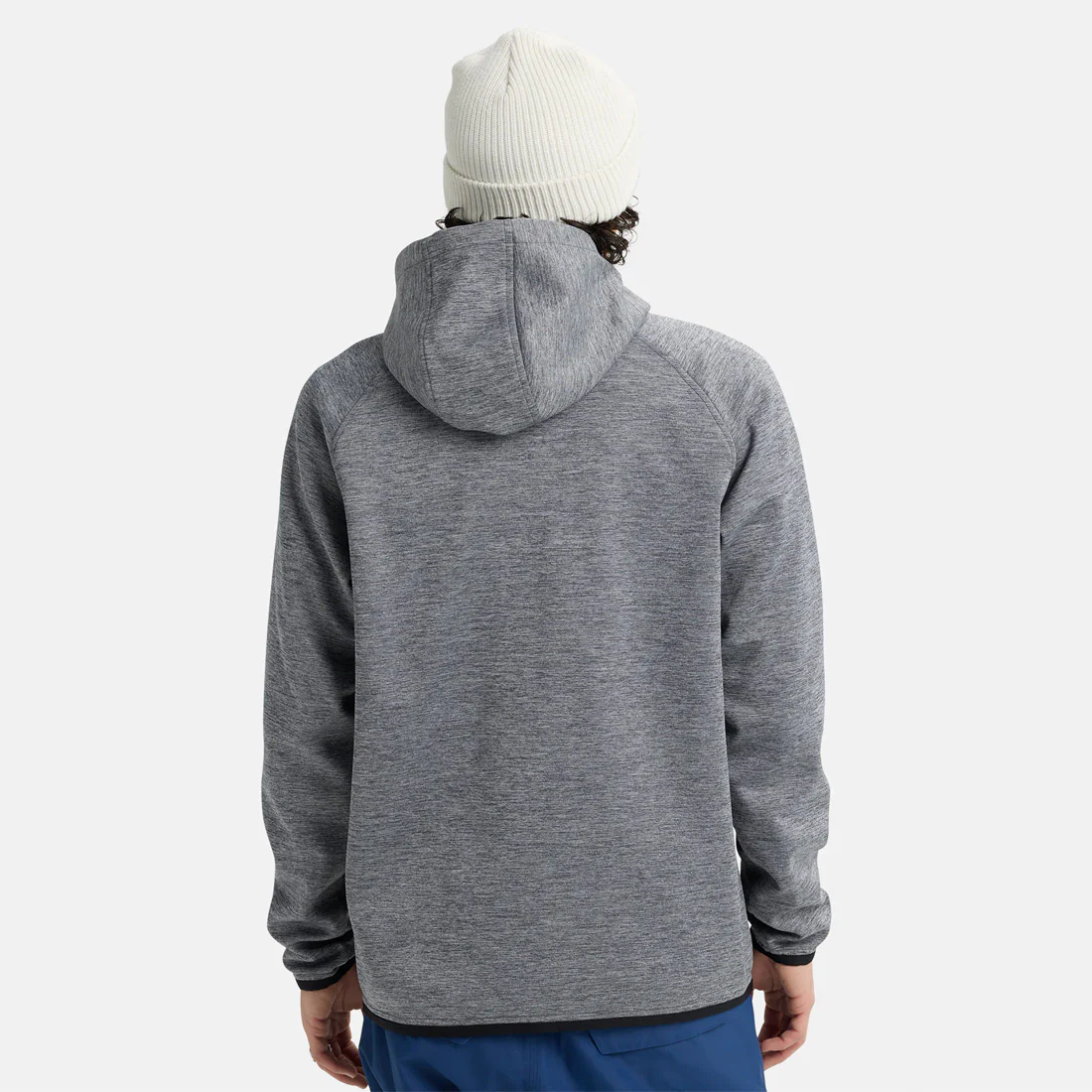 BURTON Crown Weatherproof Full Zip Hood - True Black Heather - Image 2