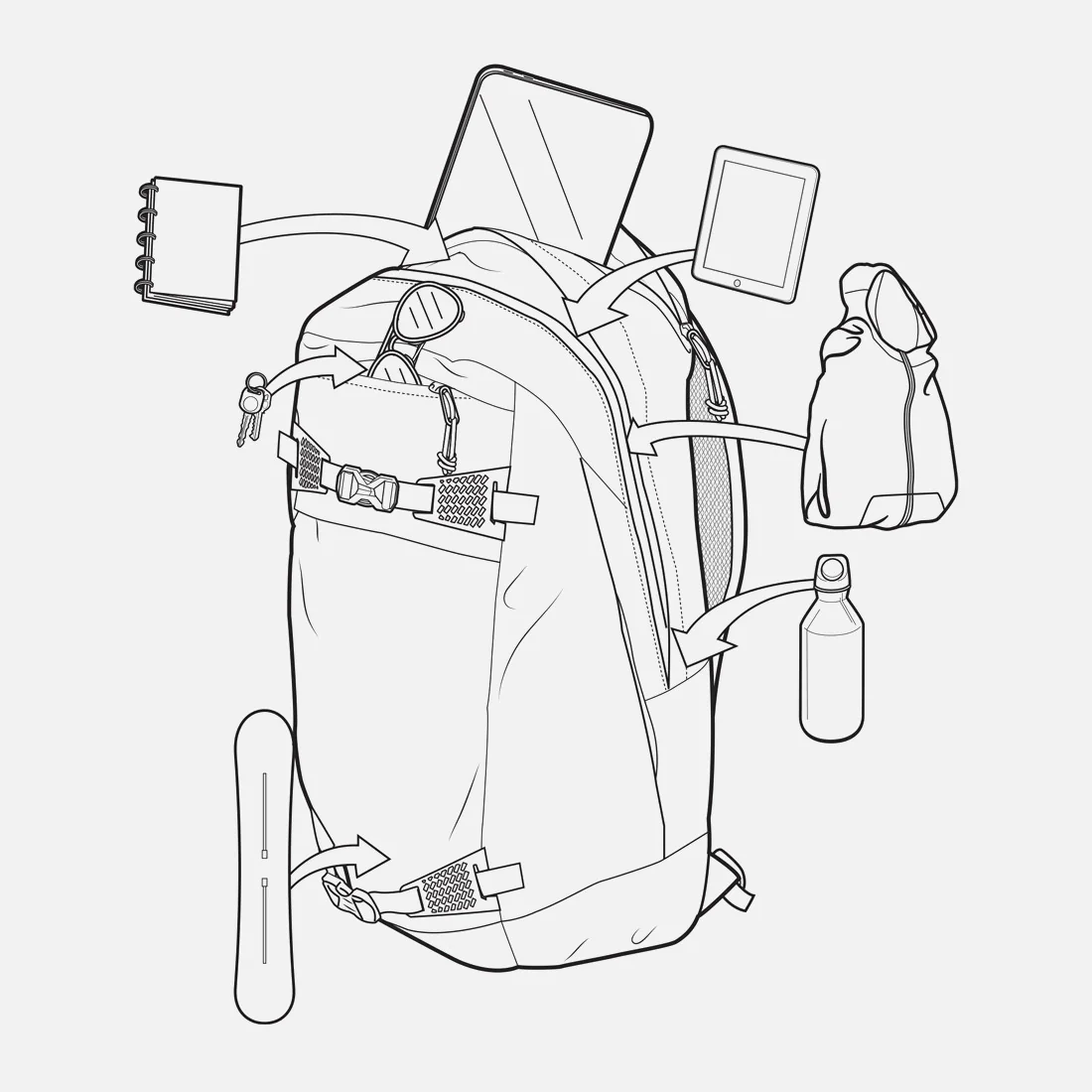BURTON Day Hiker 2.0 30L Backpack - Jake Blue - Image 2