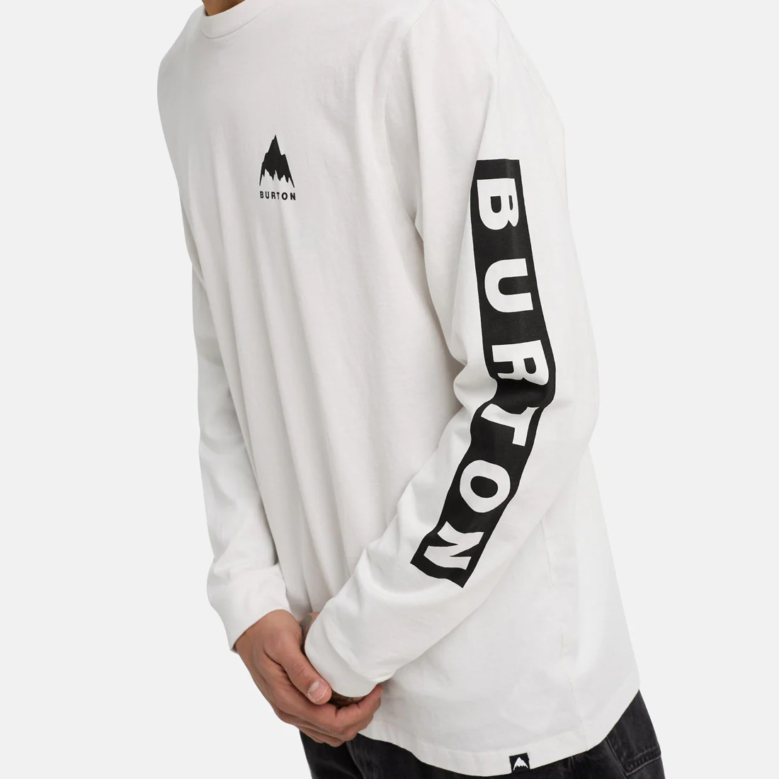 BURTON Elite Long Sleeve Tee - Stout White - Image 5