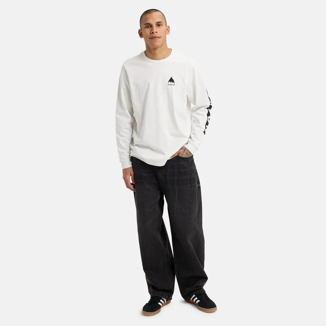 BURTON Elite Long Sleeve Tee - Stout White - Image 6