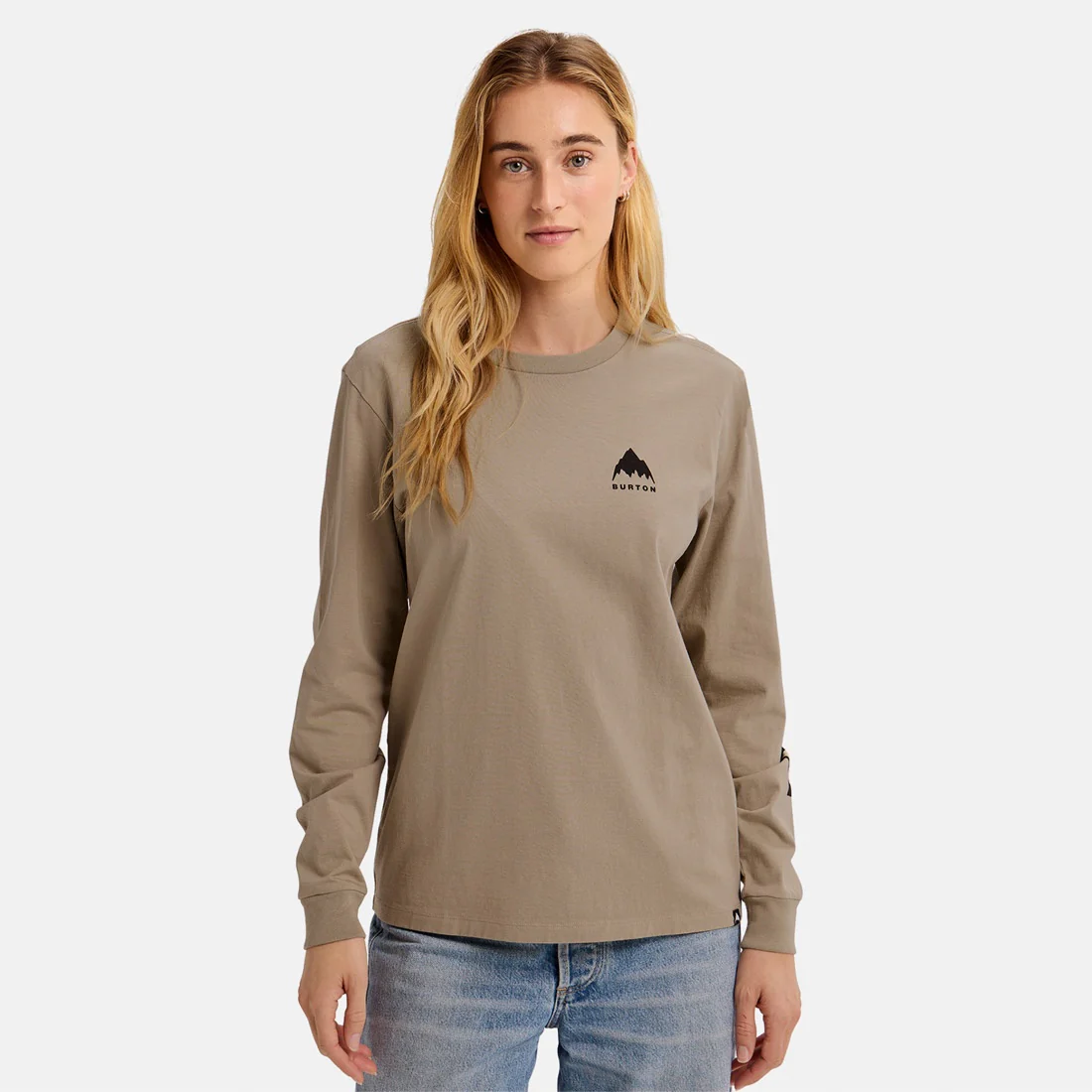 BURTON Elite Long Sleeve Tee - Summit Taupe - Image 2