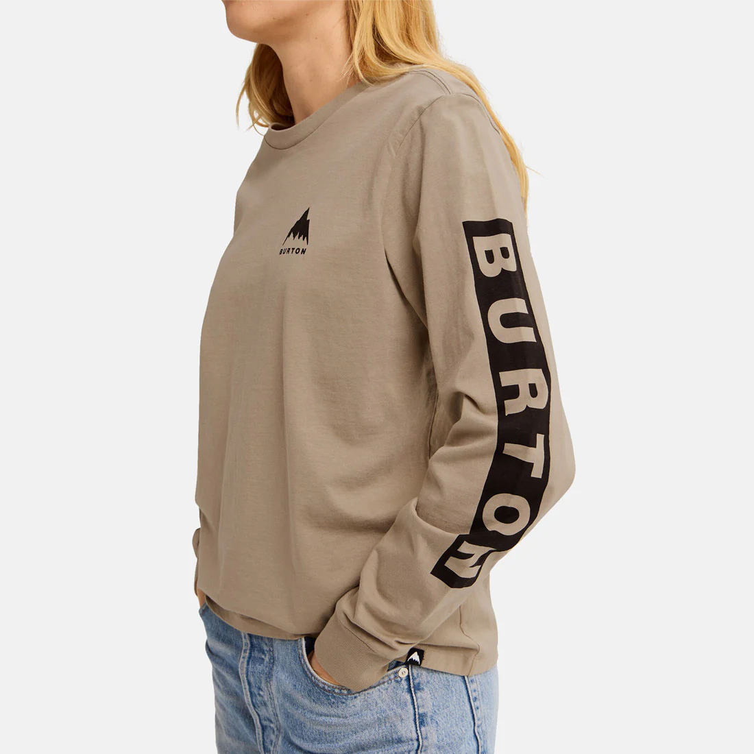 BURTON Elite Long Sleeve Tee - Summit Taupe - Image 6