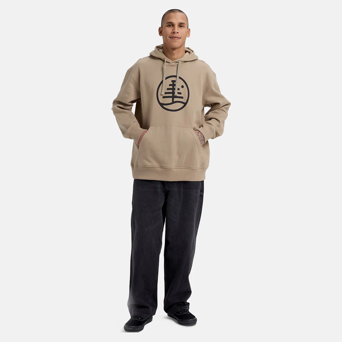 BURTON Family Tree Pullover Hood - Summit Taupe - Image 4