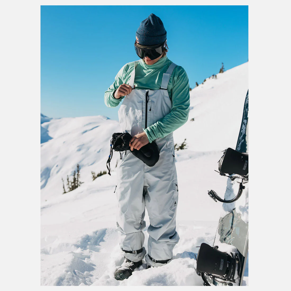 BURTON Gore-Tex 2L Reserve Bib Pant 2026 - Gray Cloud - Image 8