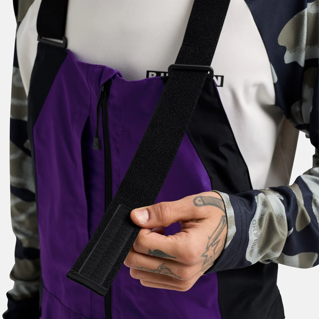 BURTON Gore-Tex 2L Reserve Bib Pant 2026 - Prism Violet/True Black - Image 4