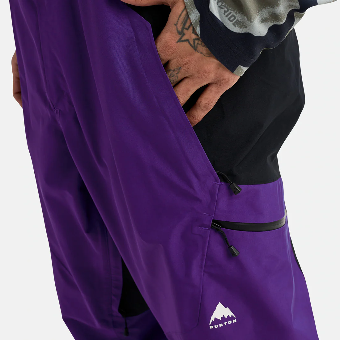 BURTON Gore-Tex 2L Reserve Bib Pant 2026 - Prism Violet/True Black - Image 5