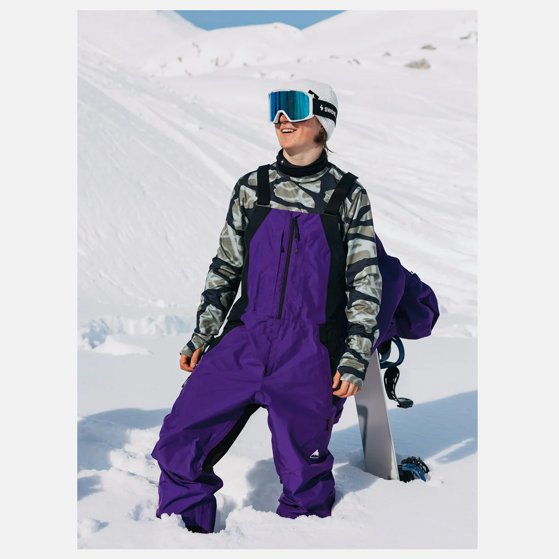 BURTON Gore-Tex 2L Reserve Bib Pant 2026 - Prism Violet/True Black - Image 7