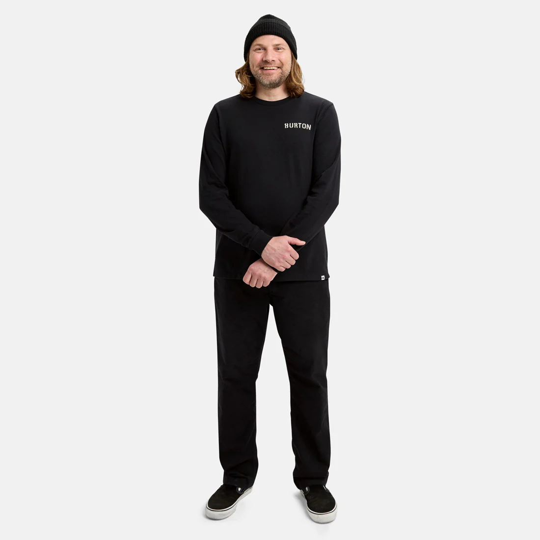 BURTON Heavyweight Photo Long Sleeve Tee - True Black - Image 3
