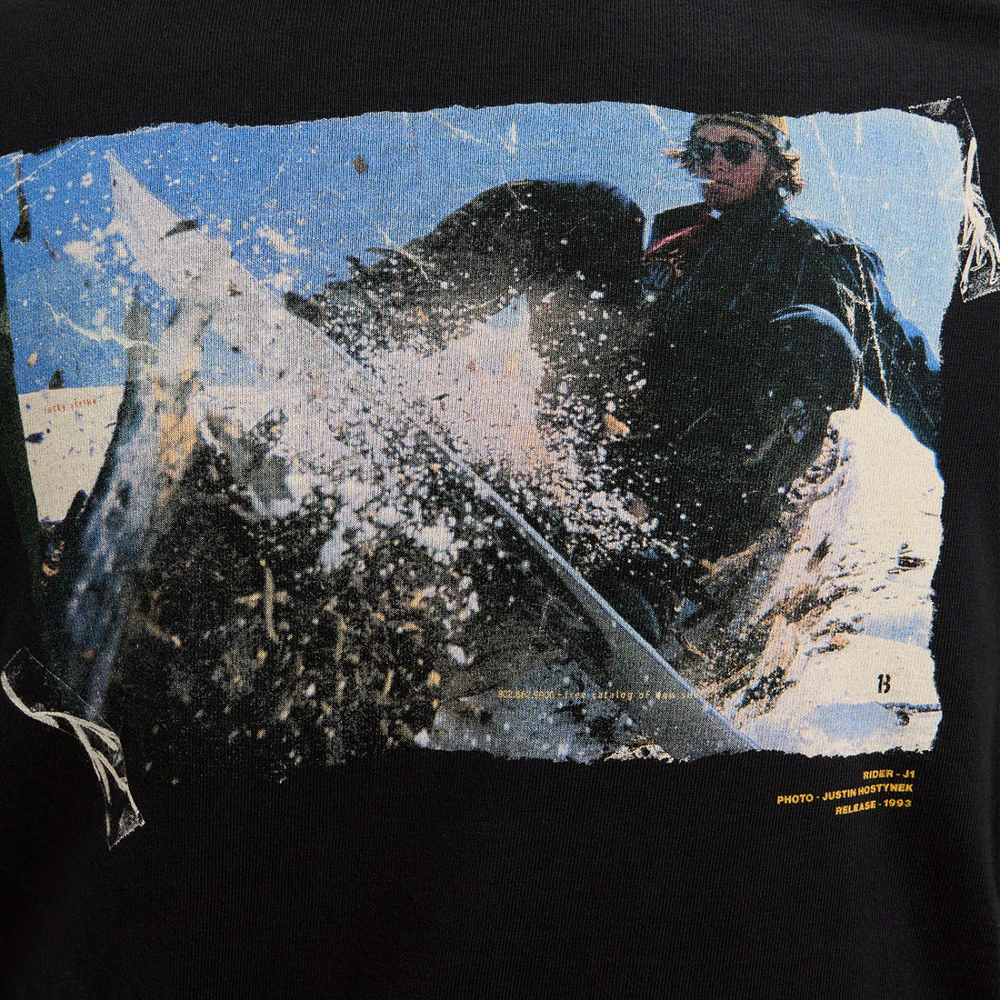 BURTON Heavyweight Photo Long Sleeve Tee - True Black - Image 4