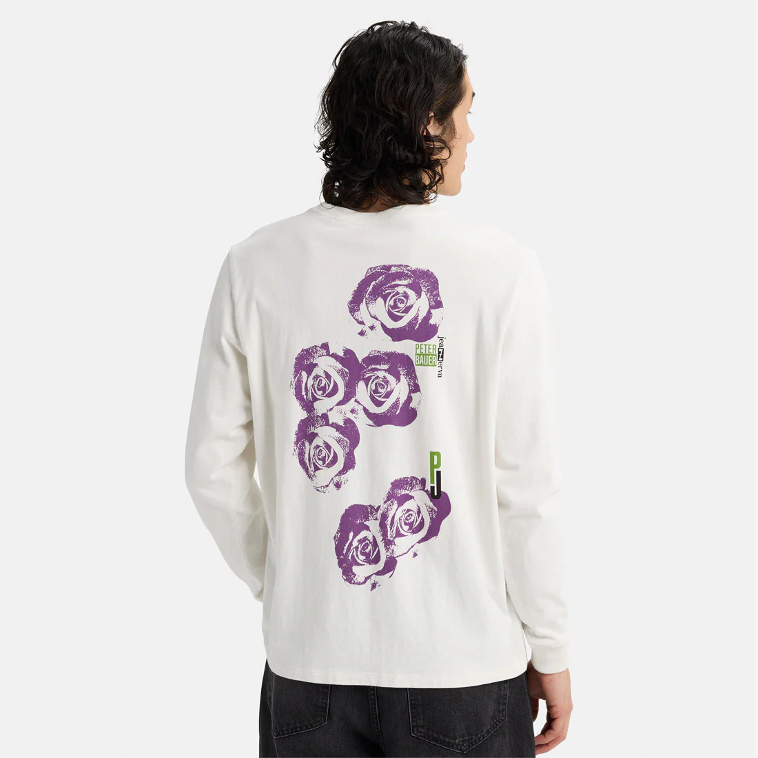 BURTON Heavyweight PJ Artist Long Sleeve Tee - Stout White - Image 3