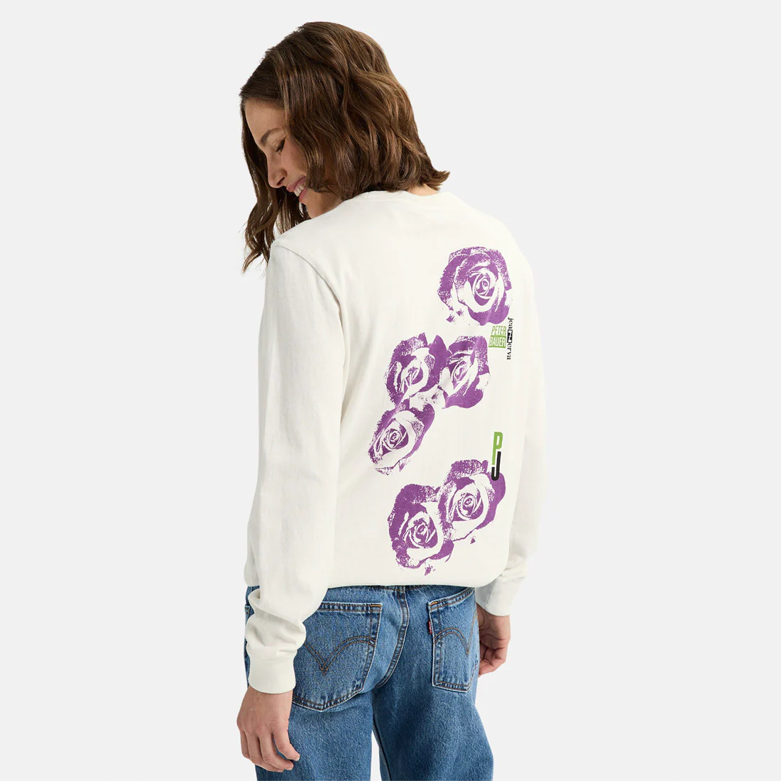 BURTON Heavyweight PJ Artist Long Sleeve Tee - Stout White - Image 4