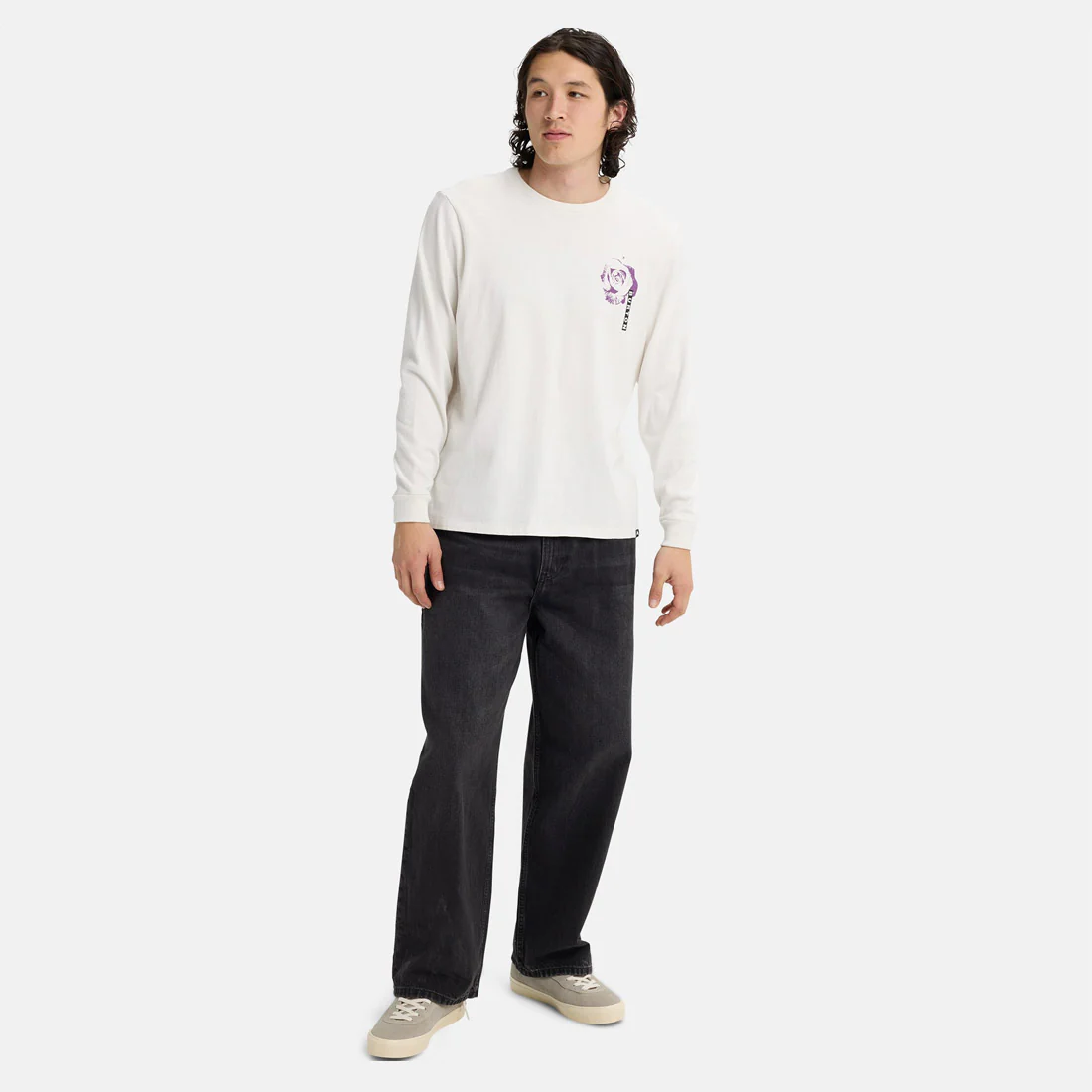 BURTON Heavyweight PJ Artist Long Sleeve Tee - Stout White - Image 5