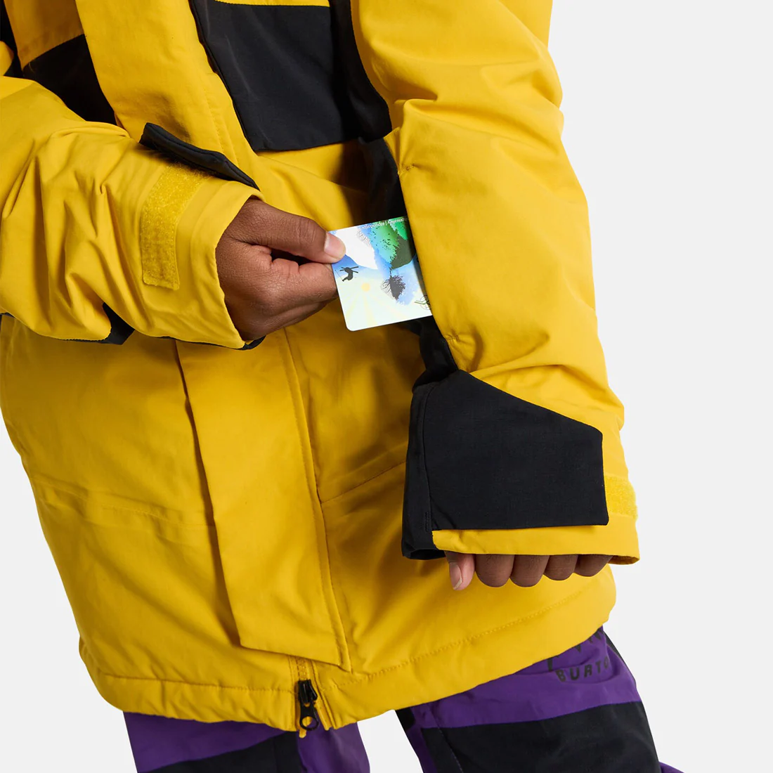 BURTON Kids' Ascutney Jacket 2026 - Goldenrod/True Black - Image 4
